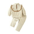 thumbnail image 1 of TAIAOJING Baby Girls Outfits Sets Toddler Casual Corduroy Long Sleeve Hoodie Outfits Sets For Daily Wear Home Sweet Style Fall Spring Clothes Versatile 9-12M, 1 of 8