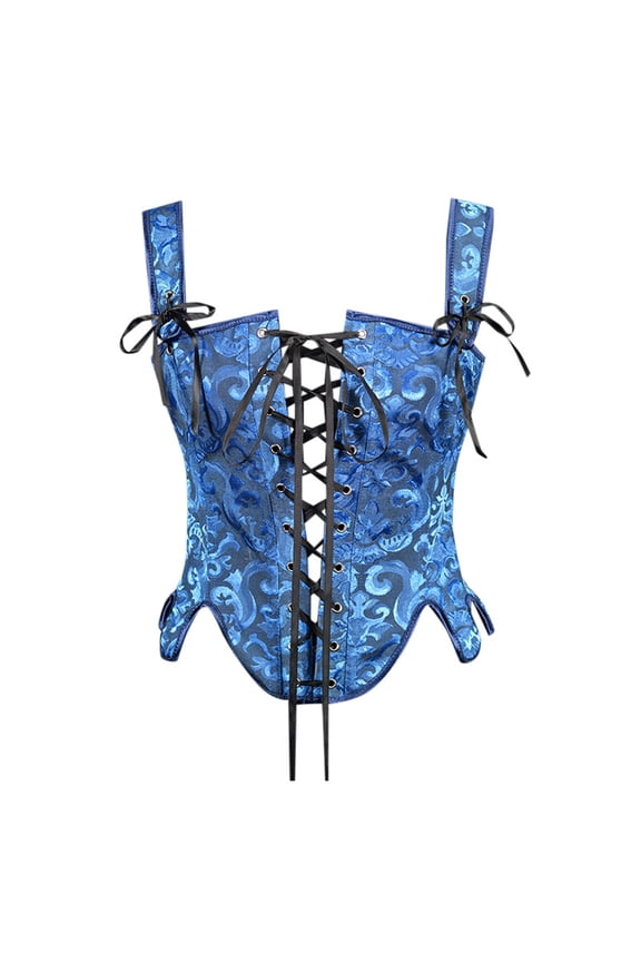 Band Fishbone Jacquard Petal Corset Shapewear Waist Bodice