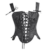 TAIAOJING Band Fishbone Jacquard Petal Corset Shapewear Waist Bodice