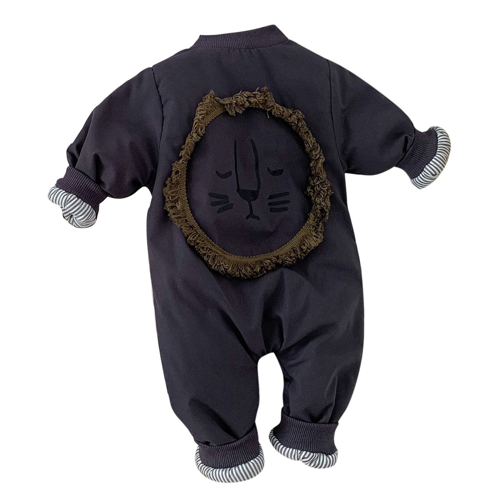 TAIAOJING Bear Warmer Snowsuit Baby Snowsuit Lightweight Cotton Zipper Jumpsuit Winter Coat
