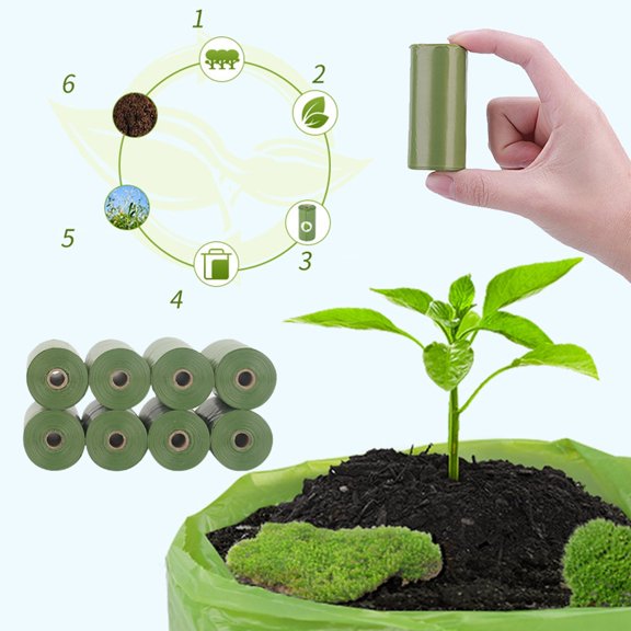 TAIAOJING Biodegradable Pet Waste Bag Epi Dog Litter Bag Dog Poop Bag Garbage Bag Pet Supplies