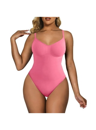 Big Discount Pink Women Full Body Shapewear Bodysuit Corset
