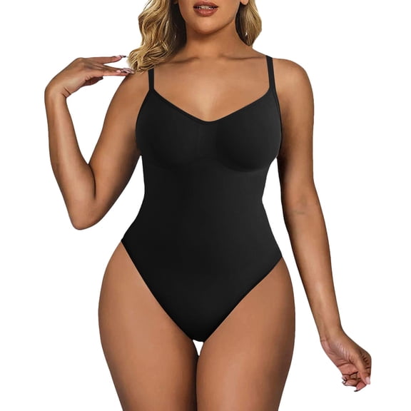 TAIAOJING Bodysuit for Women Tummy Control Shapewear Seamless Bodysuit Belly Lifting Plus Size Thong Briefs Suspenders Tight Corset Bodysuit Body Shaper