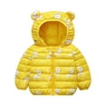 thumbnail image 1 of TAIAOJING Bomber Down Puffer Jacket for Girls Boys Winter Coats Kids Toddler Baby Boys Girls Solid Padded Winter Warm Clothes Coat Fall Winter Outerwear Parka 3-4 Years, 1 of 9