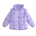 thumbnail image 1 of TAIAOJING Bomber Down Puffer Jacket for Girls Boys Winter Coats Kids Toddler Baby Boys Girls Solid Padded Winter Warm Clothes Coat Fall Winter Outerwear Parka 18-24 Months, 1 of 4