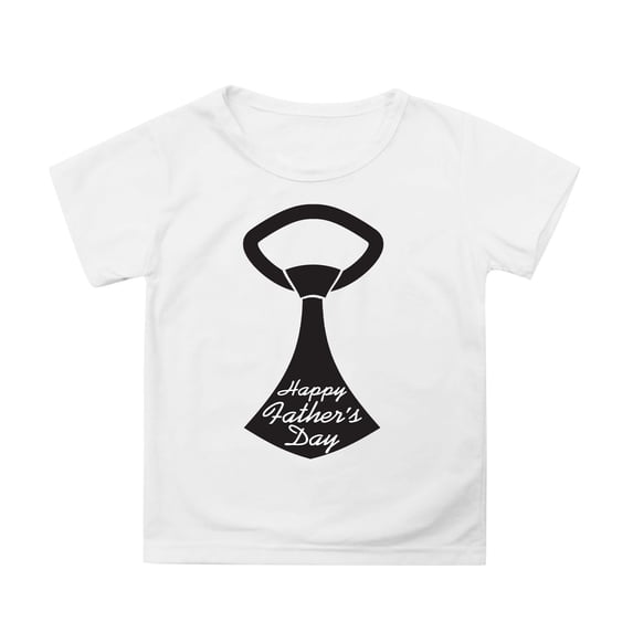 TAIAOJING Boy Girl New Cozy T-Shirts Cartoon Tie Printed Short Sleeve O-Neck Loose Tshirts Father'S Day Top For Toddler To Teenager Slim-Fit Trendy Clothes