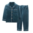 thumbnail image 1 of TAIAOJING Boys Girls 2 Piece Outfits Toddler Winter Long Sleeve Pocket Tops Coat Pants 2Pcs Clothes Set For Children Clothes Comfort Outfit 10-12 Years, 1 of 5
