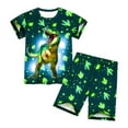 thumbnail image 1 of TAIAOJING Boys Girls Summer Outfits Sets Short Sleeve Shorts Outfits Sets Casual Playwear Toddler Kids Clothes Soft Comfortable Daily Wear For 2-8 Years Old Soft 7-8Y, 1 of 6