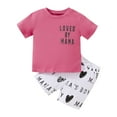 thumbnail image 1 of TAIAOJING Boys' Shorts Set Outfits Infant Baby Boys Cotton Print Spring Summer Short Sleeve Tshirt Tops Shorts Outfits Set Clothes For 2-3 Years, 1 of 8