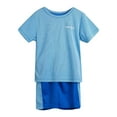 thumbnail image 1 of TAIAOJING Boys' Shorts Set Outfits Toddler Boys Girls Short Sleeve Fashion Patchwork Color Breathable Mesh Cool Tops Shorts 2PCS Sports Outfits Clothes Set For 3-4 Years, 1 of 7