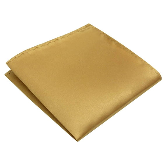 TAIAOJING Champagne Gold Square Wedding Banquet Men's Formal Suit Dress Pocket Towel Handkerchief Small Square Chest Towel Solid Color