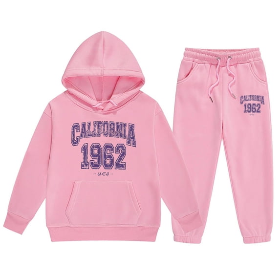 TAIAOJING Child Toddler Boys Girls Outfits Sweatsuits Ocean Graphic Pullover Hoodie Tops And Sweatpants Fashion Tracksuit Set Relaxed Fit Baby Daliywear 100