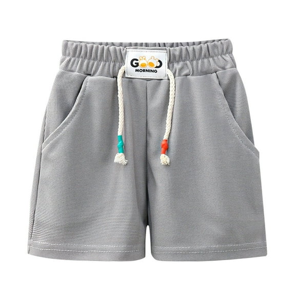 TAIAOJING Children Shorts Boys Girls Drawstring Casual Summer Shorts Clothes Kids Elastic Pants 2-3 Years