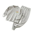 thumbnail image 1 of TAIAOJING Children's Clothing Autumn And Winter Homewear Children's Clothing Children's Underwear Set Cotton Baby Long Sleeve Baby Pajamas 5-6 Years, 1 of 3