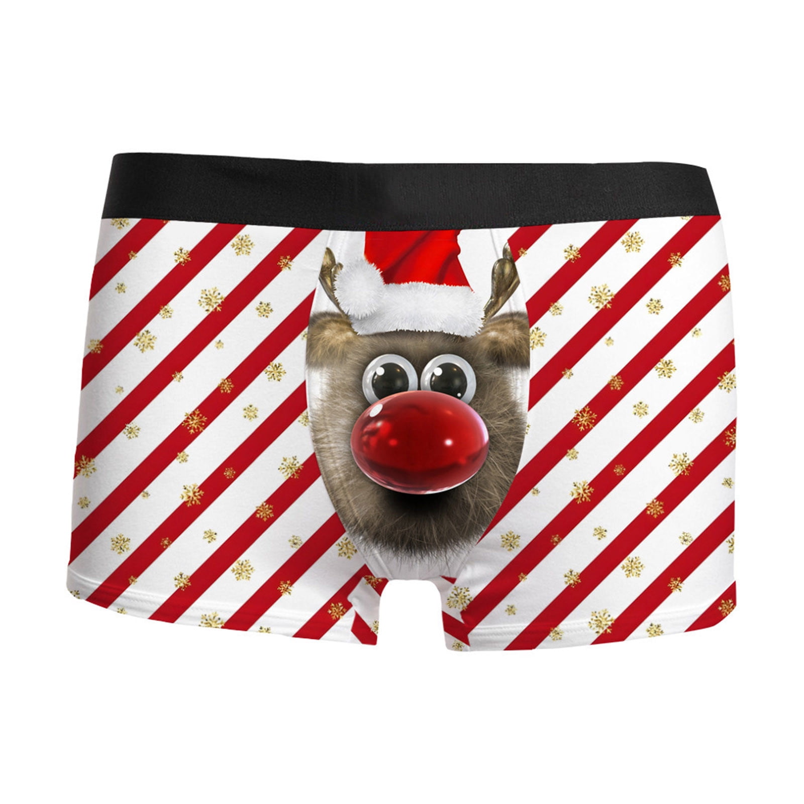 TAIAOJING Classic Boxers Shorts Mens Christmas Digital 3D Printing ...