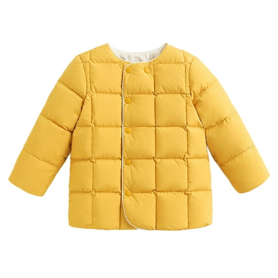 TAIAOJING Coat For Toddler Baby Boys Girls Kids Winter Warm Thick Solid Cotton Long Sleeve Padded Clothes Jacket Hoodies Coat 2-3 Years