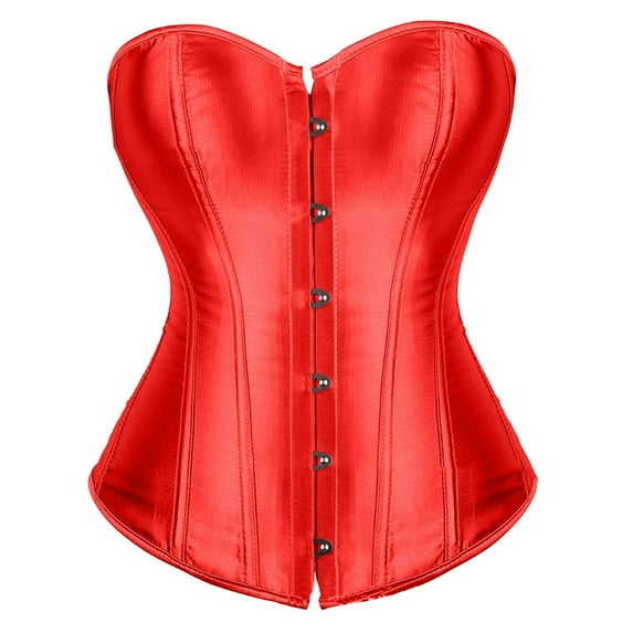 TAIAOJING Corset Tops For Women Plus Size Corset Lace Up Bustier Costume