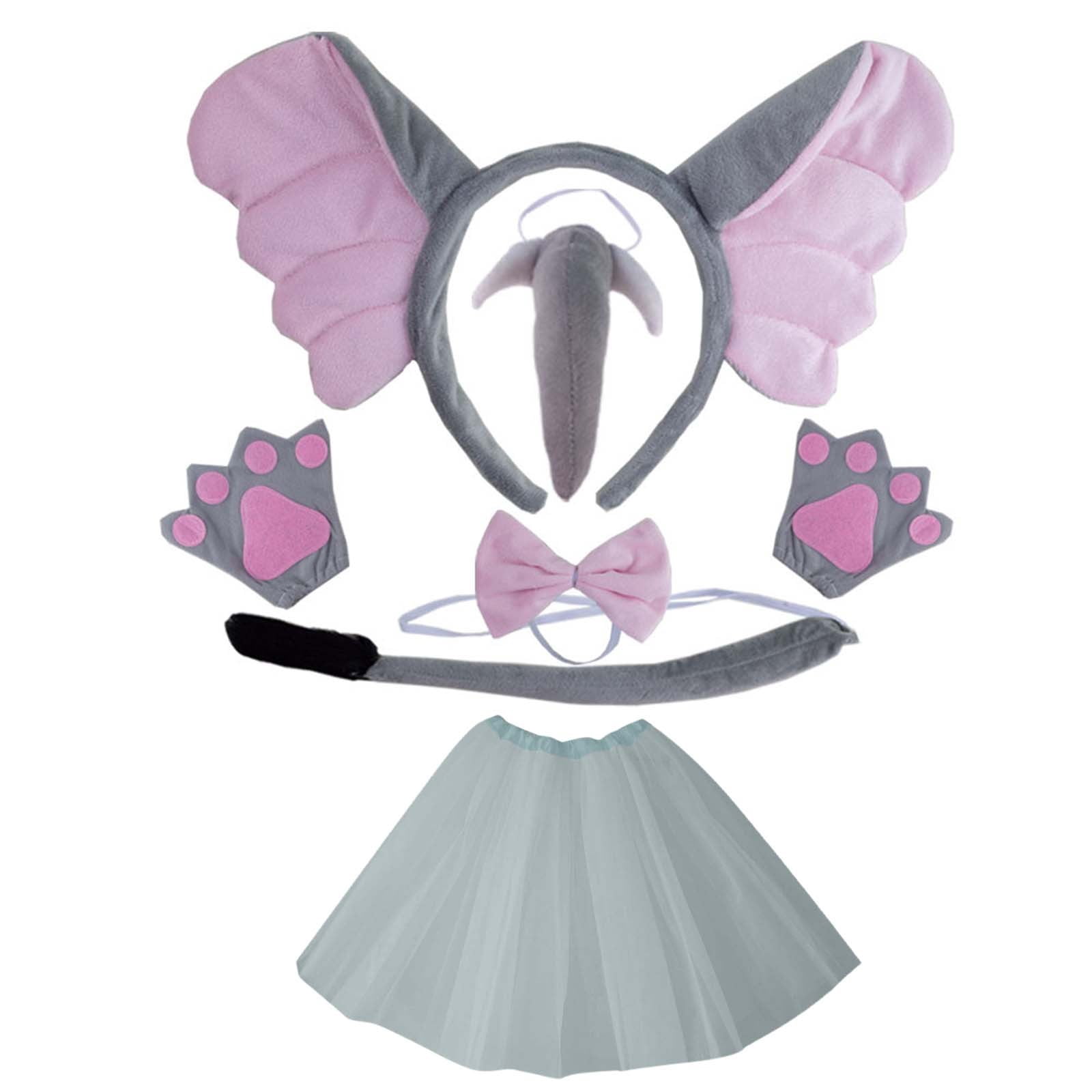 TAIAOJING Cute Elephant Ear Headband Cartoon Set For Kids Adorable ...