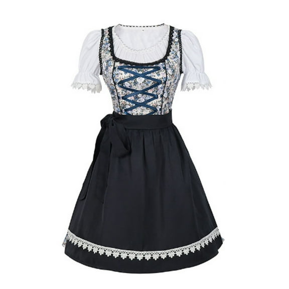 TAIAOJING Dirndl Dresses Women Traditional German Oktoberfest Dress Carnival