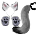 thumbnail image 1 of TAIAOJING Foxy Glamour: Deluxe Faux Ears Headband & Tail For Hallowmas Party And Themed Party Costume, 1 of 2