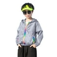 thumbnail image 1 of TAIAOJING Girls Boys Rain Jacket Lightweight Kids Sun Hoodie Jacket Toddler Lightweight Summer Breathable Outwear 9-10 Years, 1 of 9