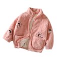 thumbnail image 1 of TAIAOJING Girls Boys Rain Jacket Lightweight Toddler Jacket Kids Autumn Spring Long Sleeve Cute Printing Zip Up Warm Outerwear 2-3 Years, 1 of 5