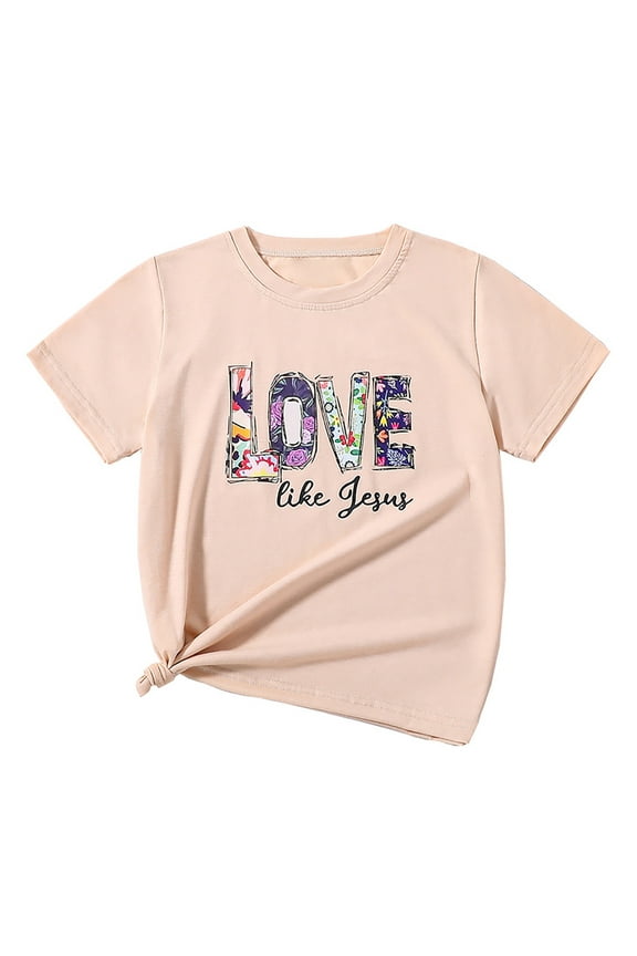 Girls Crop Top Short Sleeve Summer T Shirt Summer Kids Toddler Baby Pritn Tops Clothes 7-8 Years