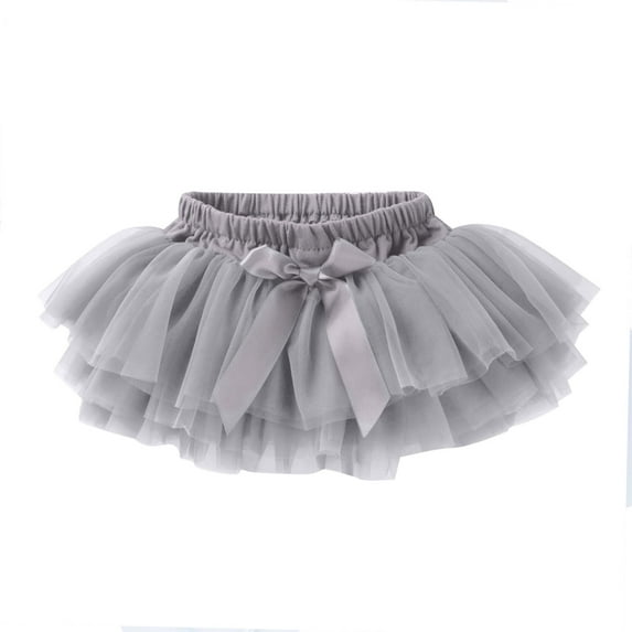 TAIAOJING Girls Dresses Baby Soft Fluffy Tutu Skirt Shorts Solid Bowknot Party Carnival Mesh Tulle Tutu Skirt 0-3 Months