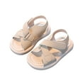 thumbnail image 1 of TAIAOJING Girls Sandals Toddlers Kids Comfortable Outdoor Party Casual Summer Beach Shoes Lightweight Breathable On Design For Ages 1-6 Years Lovely 1.5-2Y, 1 of 9