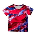 thumbnail image 1 of TAIAOJING Girls Short Sleeve Tops Summer Toddler Boys Independence Day Prints T Shirt Tops Clothes 6-7 Years, 1 of 4