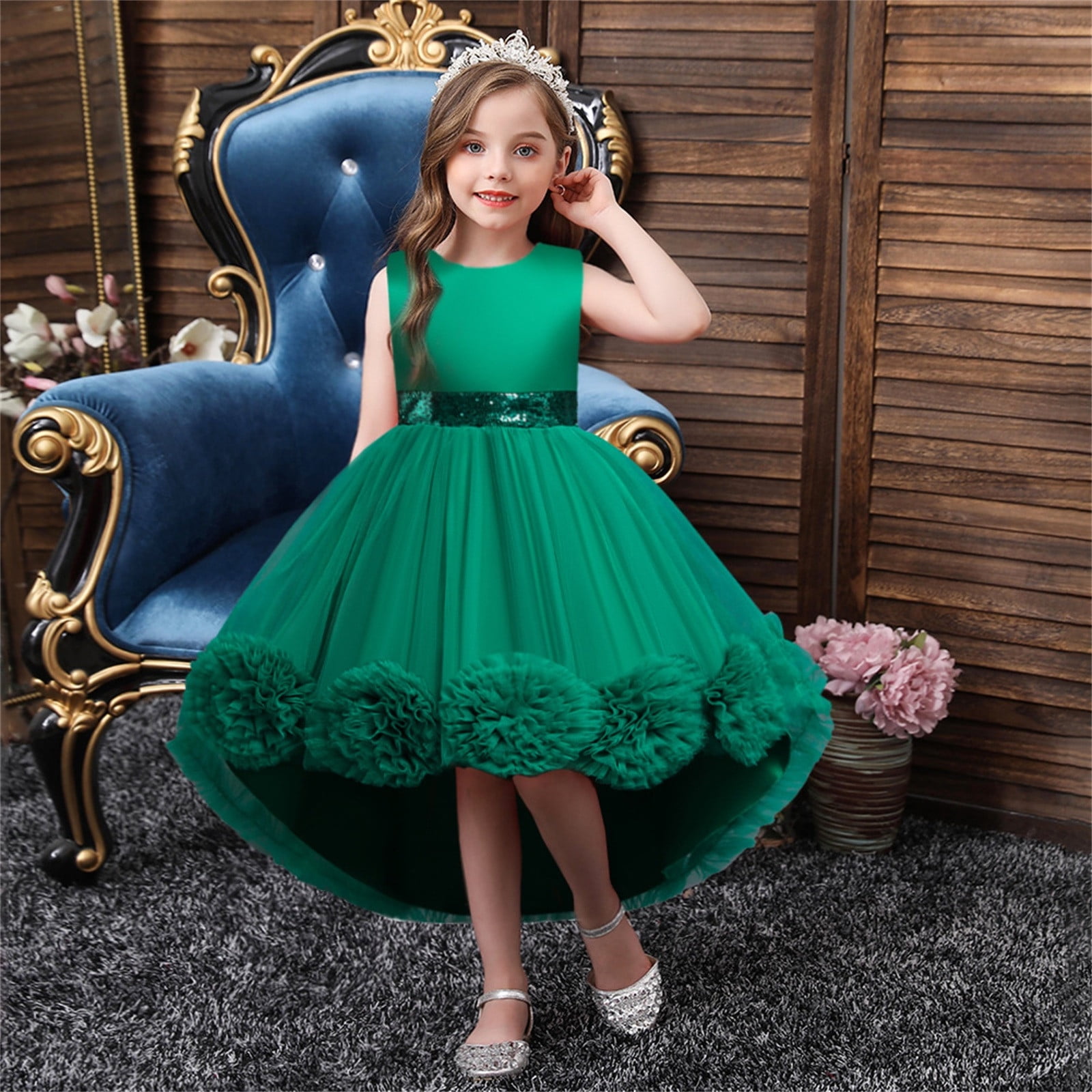 Buy NOYYAL Girls Cotton Silk Gown Dress for Kids-9-10 Years-Blue Online at  Best Prices in India - JioMart.