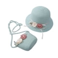 thumbnail image 1 of TAIAOJING Girls Summer Hat Bag Set Straw Hat Sunshade Straw Hat Beach Children Girl Sun Summer Bag Sunscreen + Kids Hat, 1 of 9