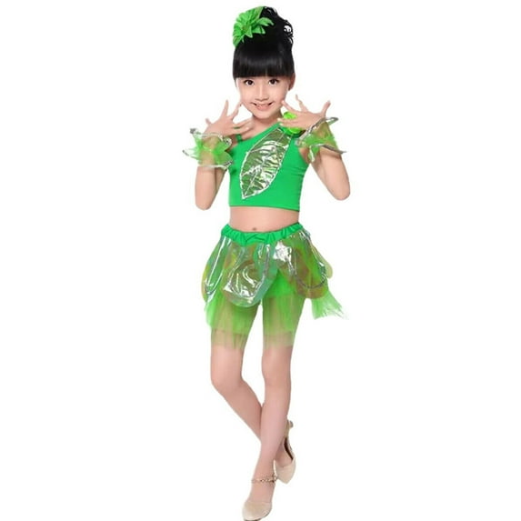 TAIAOJING Girls Summer Outfits Sets Sleeveless Tops Skirt Headband Hand Flower Dance Performance For Toddler Kids Age 3-14 Years Lovely 10-11Y