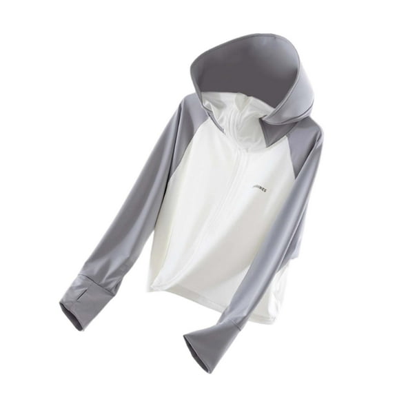 TAIAOJING Girls Sun Jacket Lightweight Sunscreen Hoodie Toddler Summer Sun Protection Outwear Breathable Coat Lightweight Blocking Outerwear Kids Soft Comfortable Fall Casual Wear Comfort 7-8Y