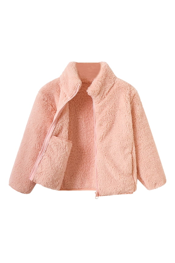 Girls Toddler Full Zip Jacket Coat Tops Comfort Baby Child Daliywear 8-10 Years