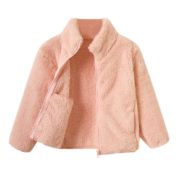 TAIAOJING Girls Toddler Full Zip Jacket Coat Tops Comfort Baby Child Daliywear 8-10 Years