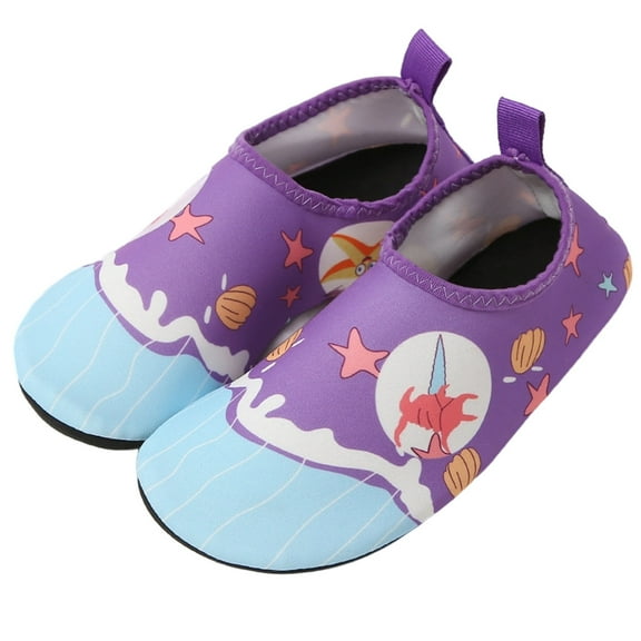TAIAOJING Girls Water Shoes For Beach Pool Outdoor Lightweight Comfortable Sandals For Toddler Kids 2-10 Years Non- Sole Comfort 3.5-4Y