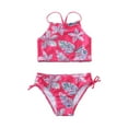 thumbnail image 1 of TAIAOJING Halter Girls' Outfits Sport Tankini Beach Daisy 2-Piece Swimsuit Girls Swimwear For 10 Years, 1 of 4