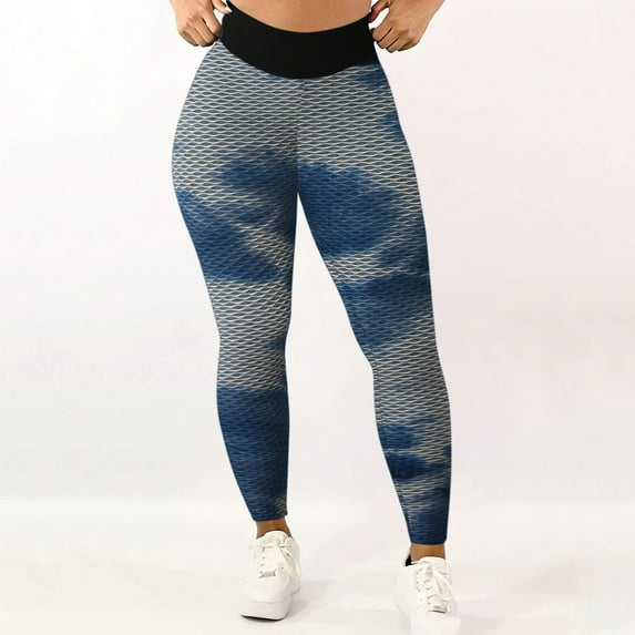 TAIAOJING High Waisted Leggings for Women Ruched Lifting Stretchy Workout Seamless Leggings Yoga Pants