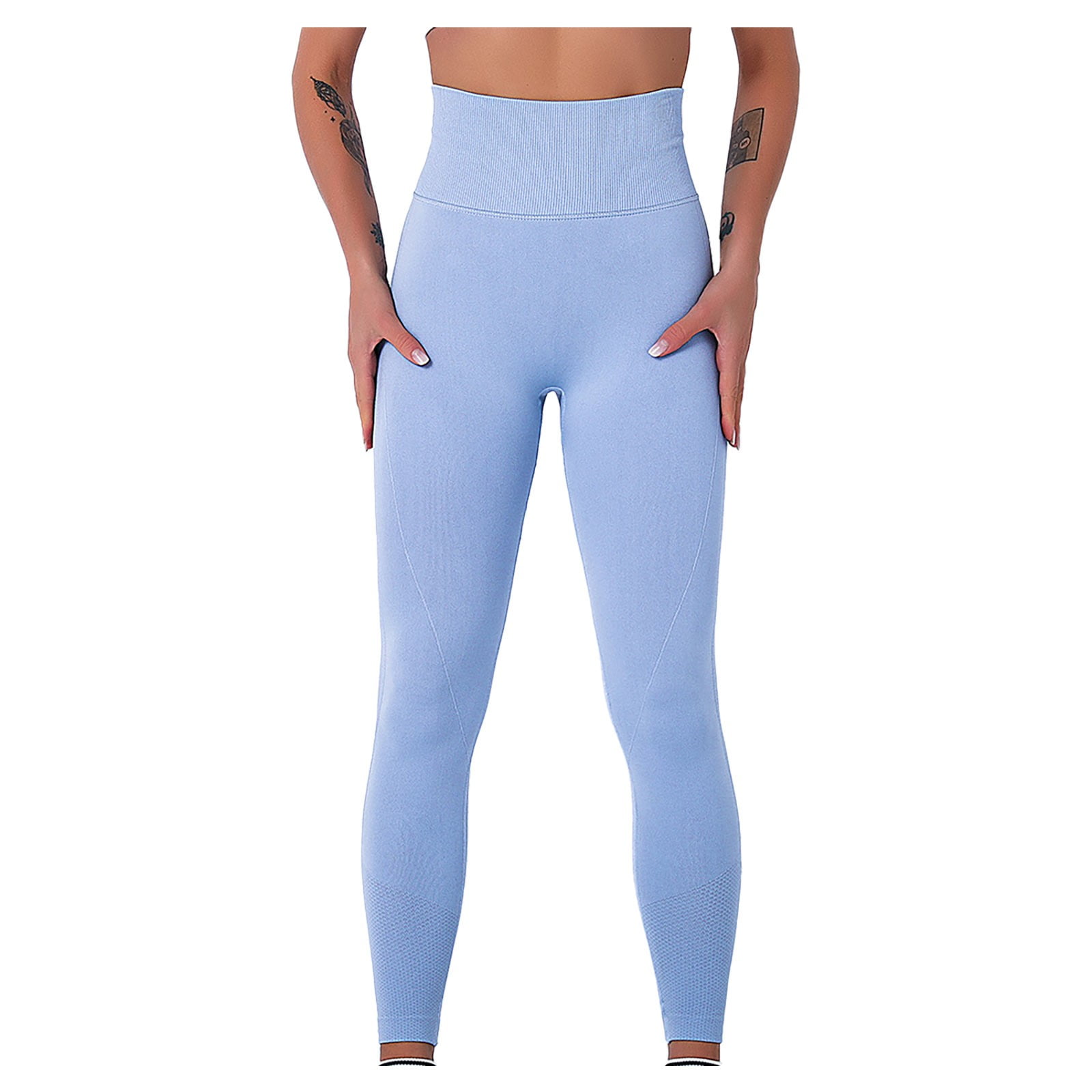 TAIAOJING Women High Waist Workout Gym Leggings Seamless Training Tights  Enhancement EFect Profile Yoga Pants for Workout Running