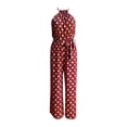thumbnail image 1 of TAIAOJING Jumpsuits For Women Summer Pants Loose Wide Leg Fashion Polka Dot Jumpsuit Simple And Exquisite Design, 1 of 2