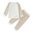 thumbnail image 1 of TAIAOJING Kid Baby Girl Outfits Clothes Toddler Boys Winter Long Sleeve Tops Pants 2PCS Outfits Clothes Set For Clothes Underwear Set 6-7 Years, 1 of 4