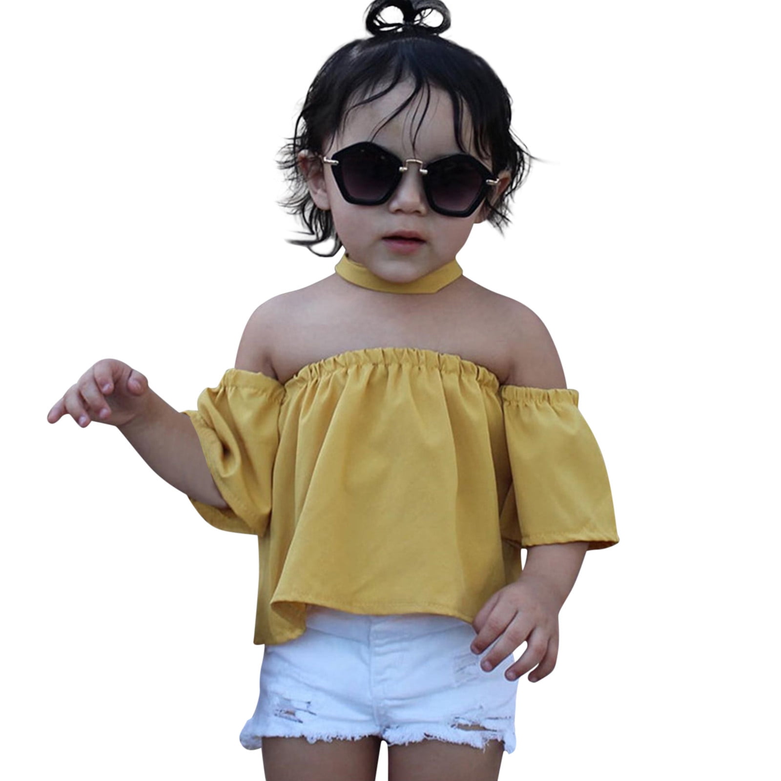 TAIAOJING Kid Toddler Girl Clothes KIds Gilrs Fashion Soild One