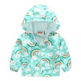 thumbnail image 1 of TAIAOJING Kids Baby Windproof Coat Hooded Print Zipper Grils Toddler Boys Autumn Jacket Boys Coat&jacket For 18-24 Months, 1 of 3