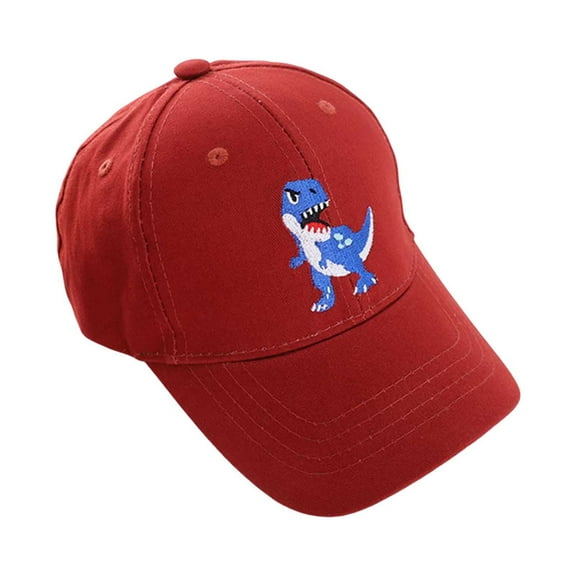 TAIAOJING Kids Baseball Cap Summer Sun Hat For Boys Girls Toddler Adjustable Dinosaur Embroidery Casual Outdoor Sports Hat Birthday 2-8Y