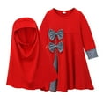 thumbnail image 1 of TAIAOJING Kids Girls 2Pcs Clothes Set Baby Ramadan Abaya With Hijab Full Length Robe Burka Maxi Little Toddler Baby Dresses 11-12 Years, 1 of 9