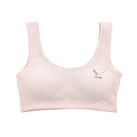 TAIAOJING Kids Girls Underwear Bralette For Teens Adjustable Straps Comfortable Training Bra For Everyday Wear 10 15 Years Old Fashionable 10-15Y