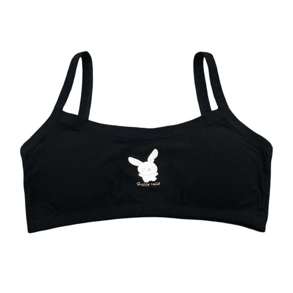 TAIAOJING Kids Girls Underwear Lace Bralette For Teens Adjustable Straps Comfortable Training Bra For Everyday Wear 10 15 Years Old Cute 10-15Y