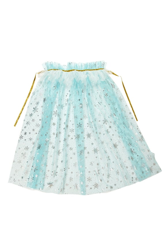 Toddler Girls Lace Up Cape Party Robe Kids Tulle Princess Cloak Coat