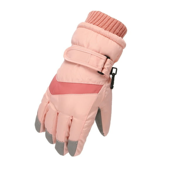 TAIAOJING Kids Ski Gloves Winter Windproof Warm Gloves Boys Outdoor Skating Snow Ski Girls Gloves Snowboarding Gloves Mittens